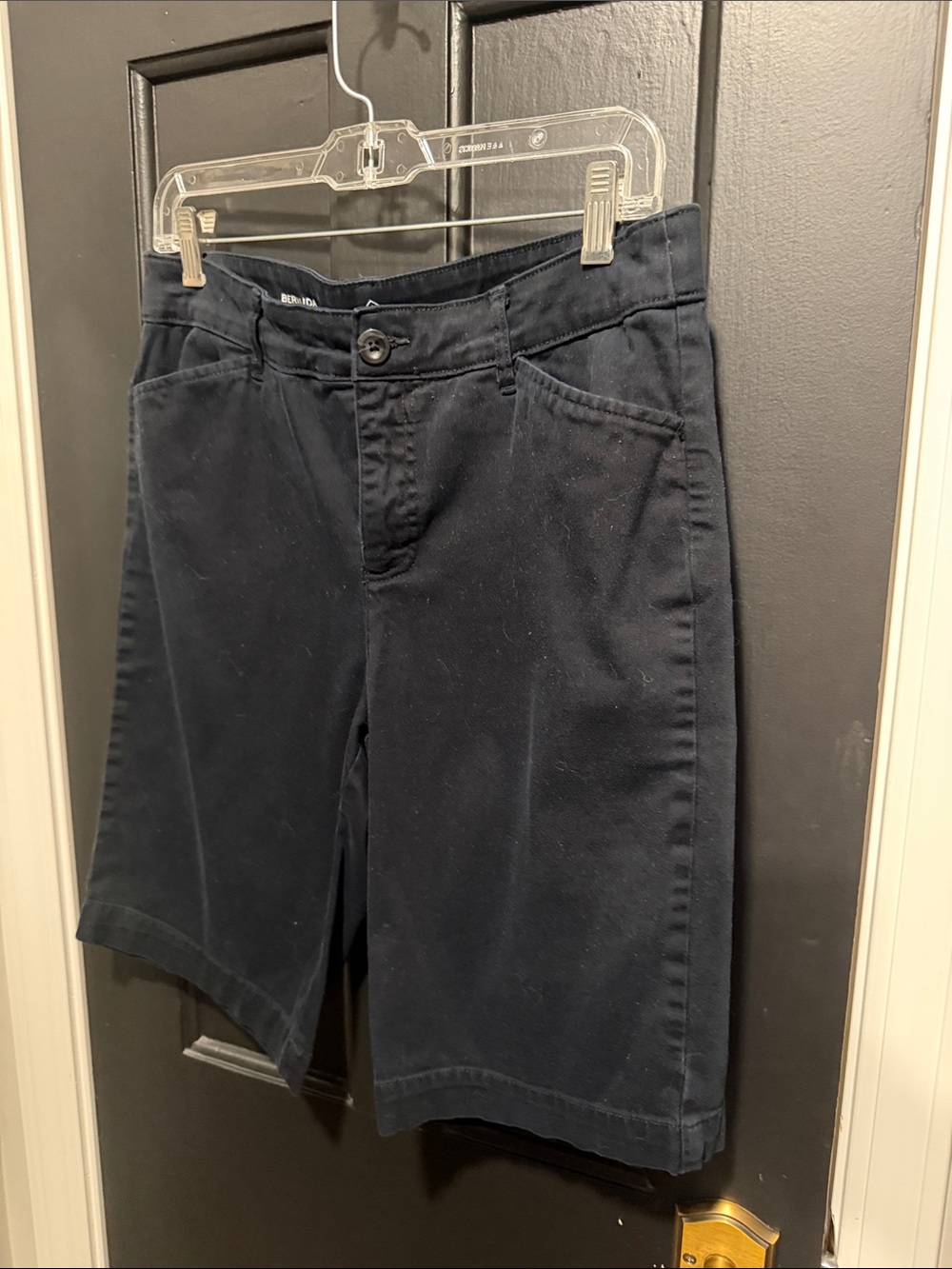 St. John's Bay Black Bermuda Shorts